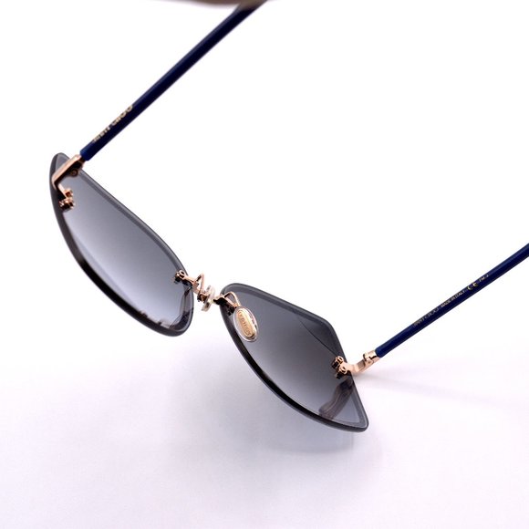 JIMMY CHOO LETI/S LKS GOLD BLUE AUTHENTIC SUNGLASSES - Picture 11 of 14